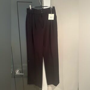 The Favourite Daughter black dress pant.  Pleated front, wide leg, size 6